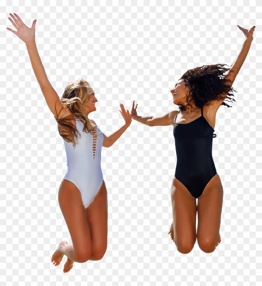 Mulheres Pulando Em Png - Pessoa Pulando Png Clipart #3313468