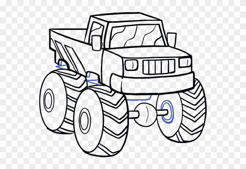 Png Transparent Download How To Draw A Monster Truck - Draw A Toy Monster Truck Clipart