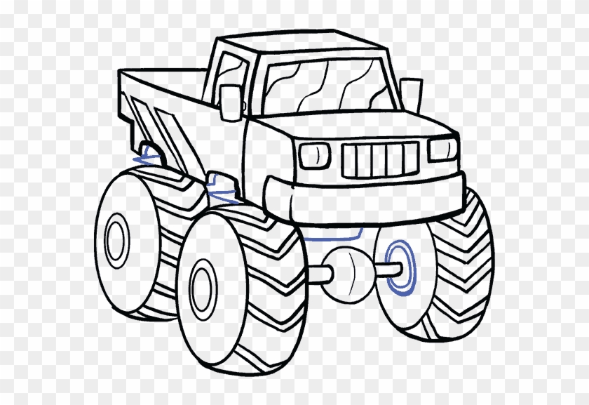 Png Transparent Download How To Draw A Monster Truck - Draw A Toy Monster Truck Clipart #3313609