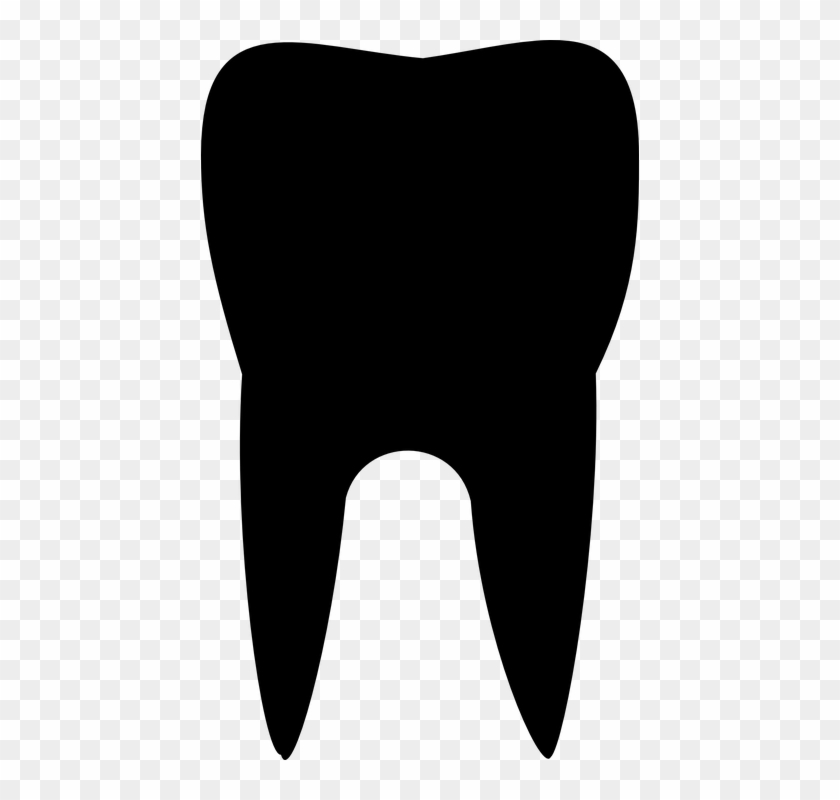 Dente Molar Png - Black Tooth Clipart Transparent Png #3313698