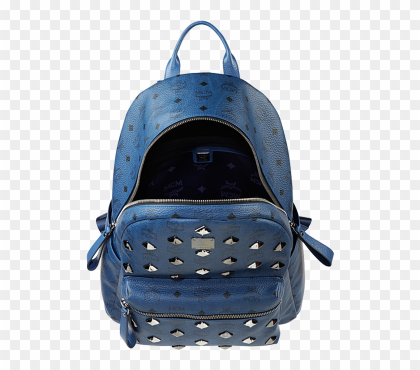 Mcm Stark Backpack Medium - Open Mcm Bag Png Clipart