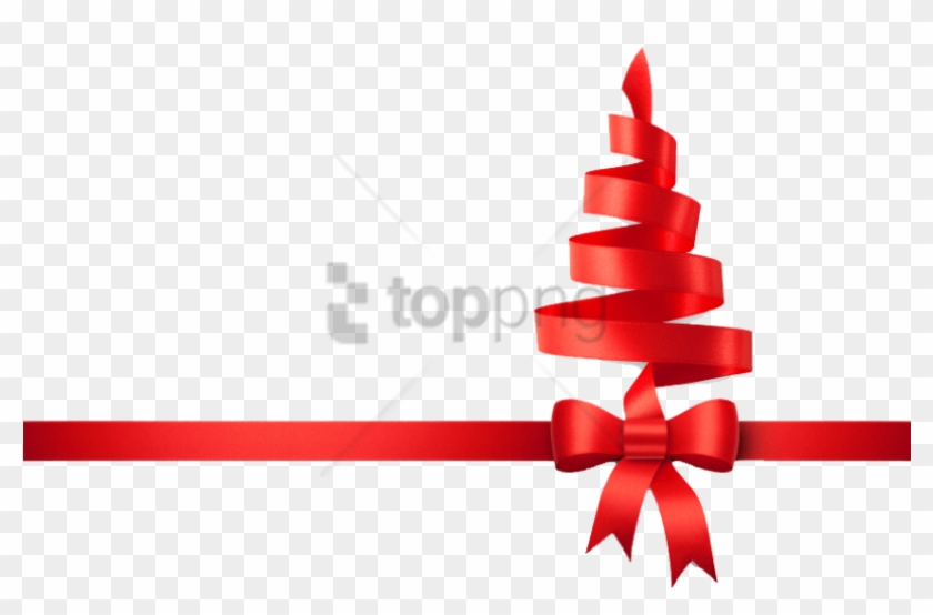Free Png Christmas Tree Ribbon Png Image With Transparent - Christmas Tree Ribbon Red Png Clipart #3314299