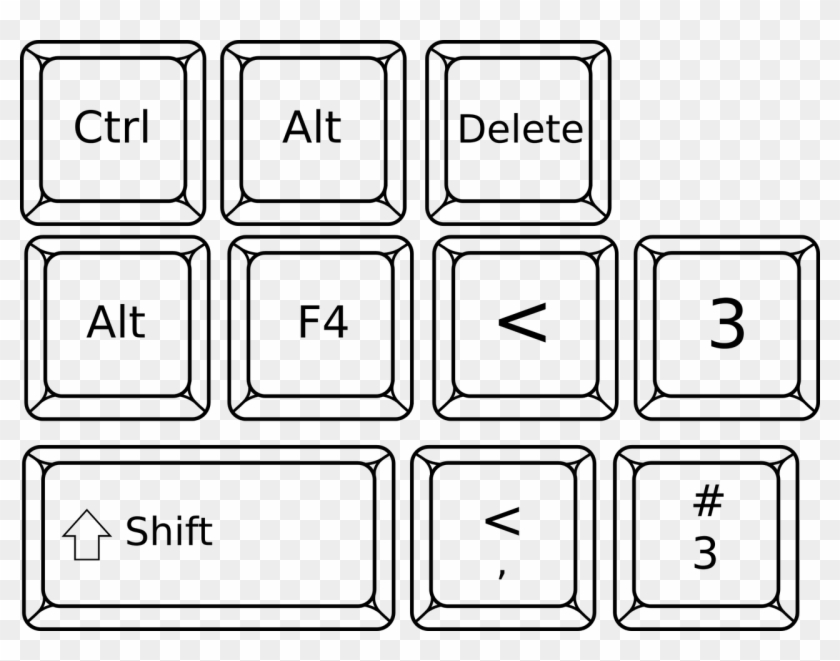 Keyboard Keys Computer Pc Png Image - Computer Keyboard Clipart