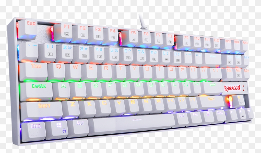 Redragon K552 Kumara Led Rainbow Backlit Mechanical - Redragon Kumara K552 Rgb White Clipart