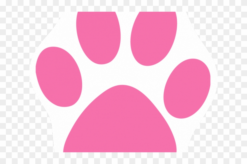Cat Paw Print Image - Pink Cat Paw Png Clipart #3314484