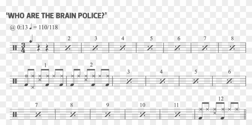 Who Are The Brain Police - Sheet Music Clipart #3314836