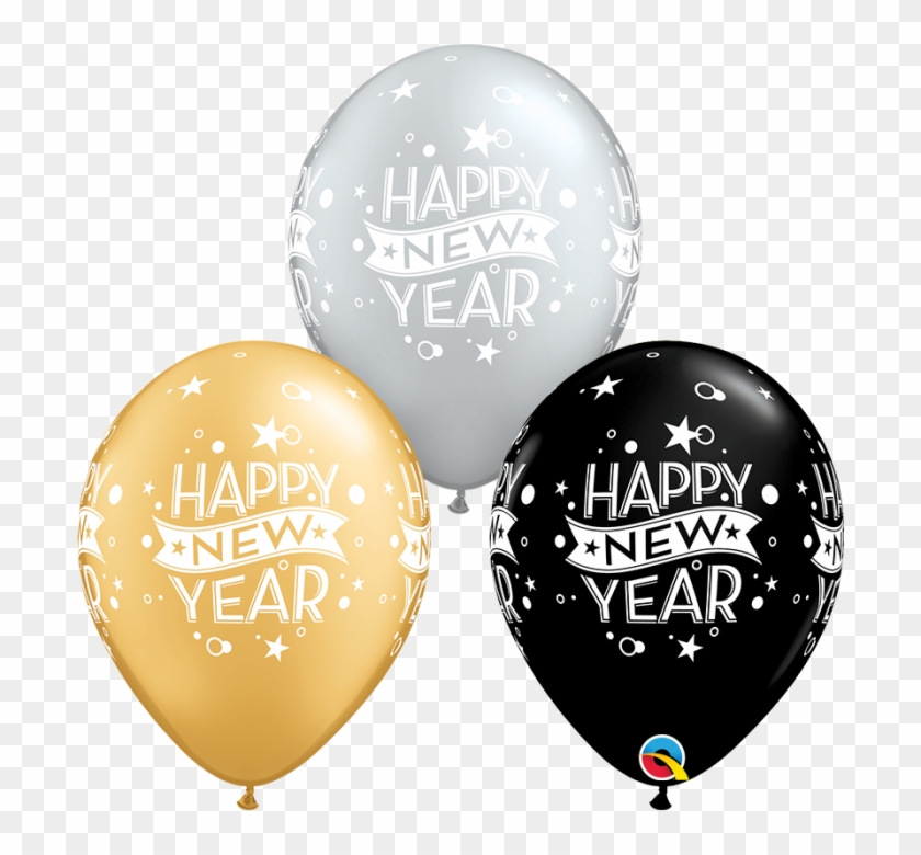 Qualatex 11 Inch Happy New Year Confetti Dots Special - New Years Balloons Transparent Clipart