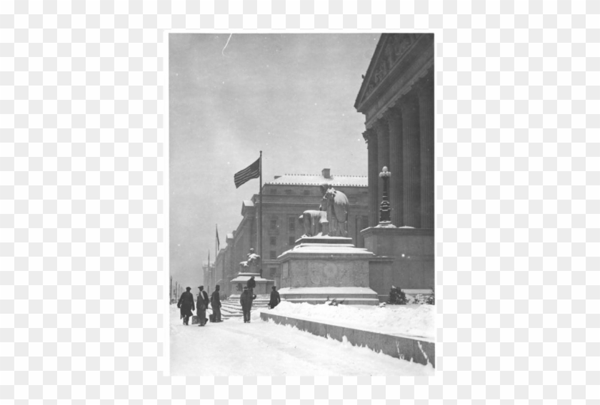 Photograph Of Workers Shoveling Snow From The National - Snow Clipart #3315153