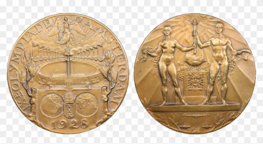 1928 Summer Olympics Amsterdam Participation Medal - Olympic Medal Amsterdam 1928 Clipart #3315519