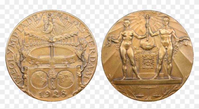 1928 Summer Olympics Amsterdam Participation Medal - Olympic Medal Amsterdam 1928 Clipart