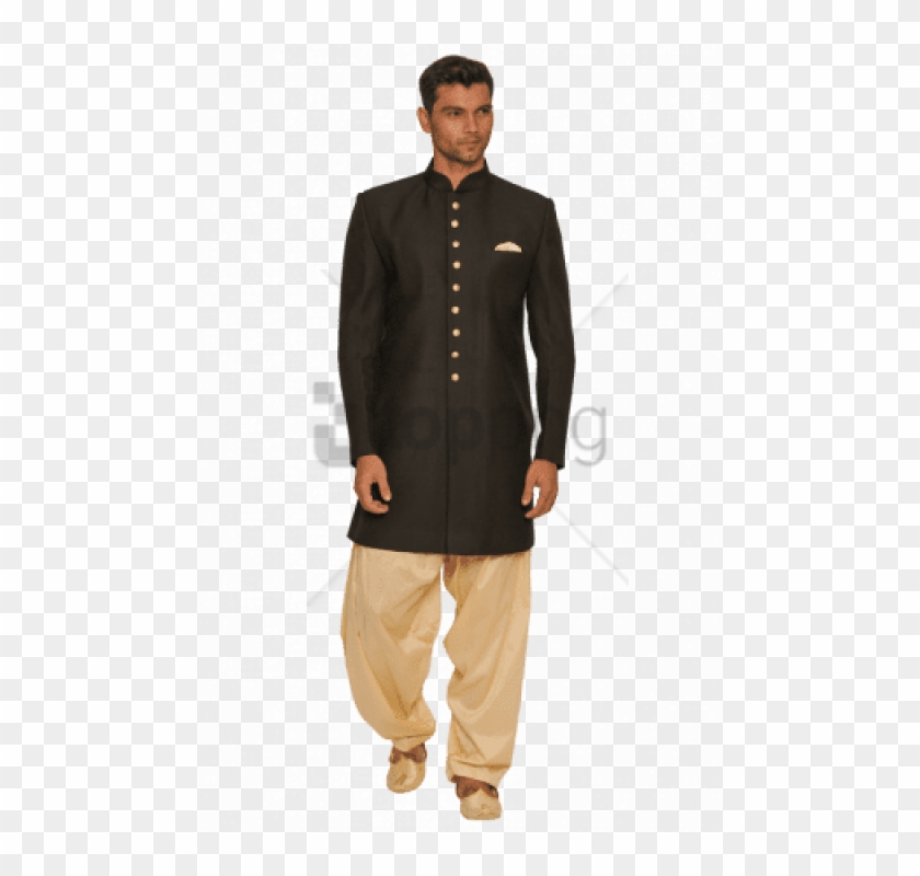 Free Png Eternal Black Indo Western Outfit Png Image - Standing Clipart