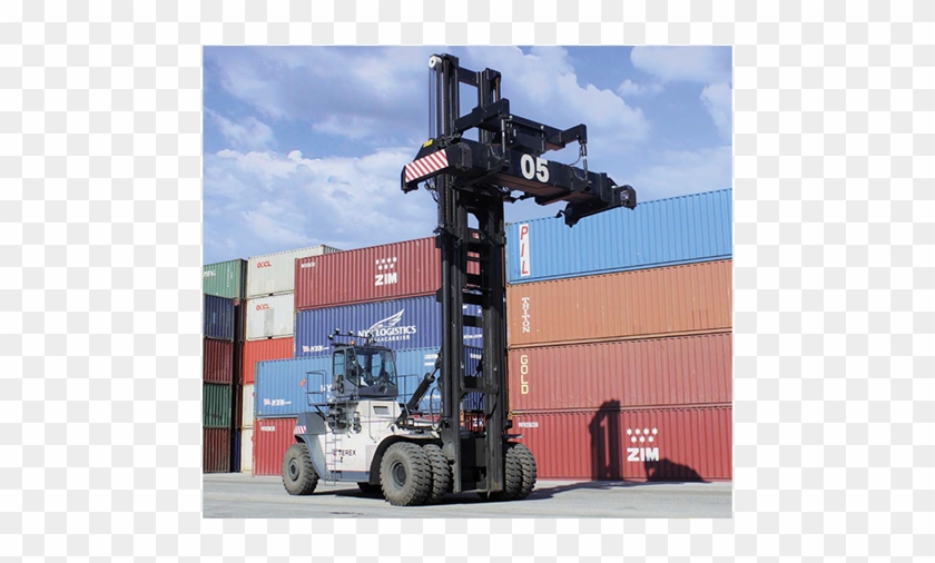 Montacargas Manipulador De Contenedor Lleno - Manipulador De Contenedores Vacíos Clipart