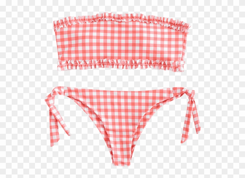 Corbata Honor Lazo Rosa M Y Con Bikini Palabra De Fwy44r - ギンガム チェック スイム ウェア Clipart