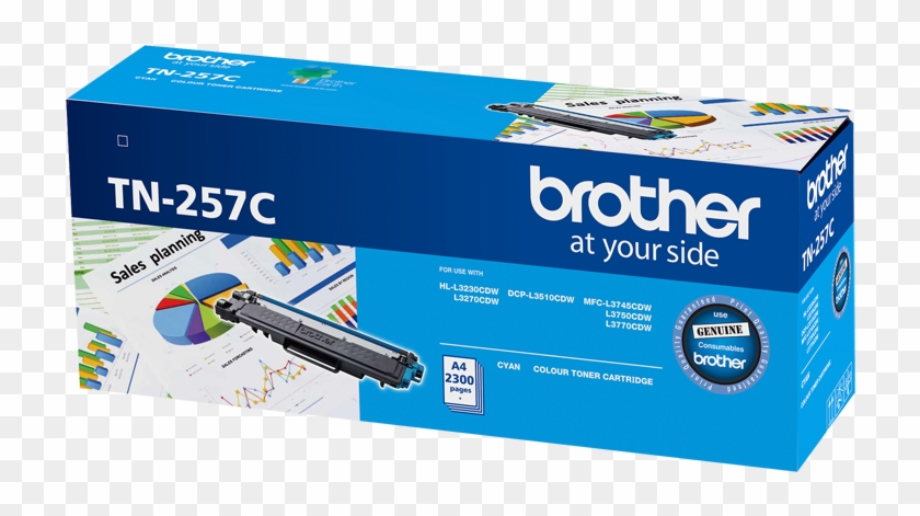 Brother Tn257 Cyan Toner Cartridge Clipart