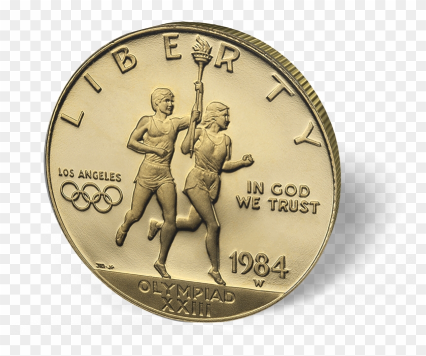 Picture Of $10 Us Gold Bullion Olympic Coin - Coin Clipart
