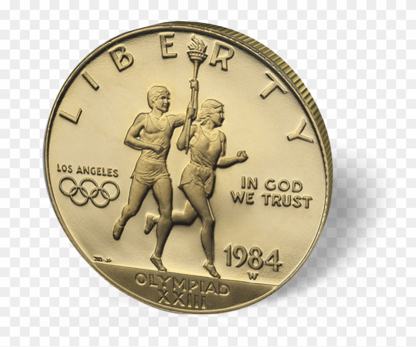 Picture Of $10 Us Gold Bullion Olympic Coin - Coin Clipart #3316918