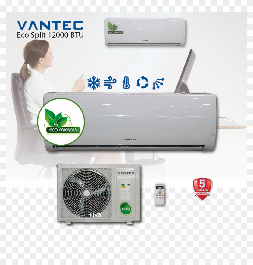 Aire Acondicionado Vantec Van-12ac Split Clipart