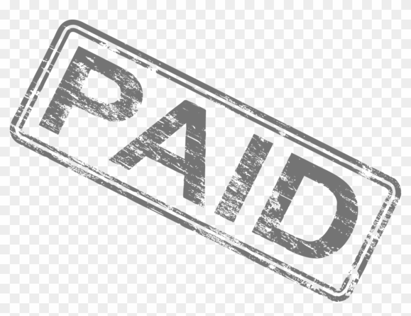 Ensuring Payment Before, During And After The Project - Paid Stamp Black And White Clipart
