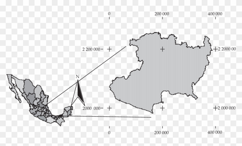 Ubicación Del Estado De Michoacán En La República Mexicana - Mexico Map Clipart