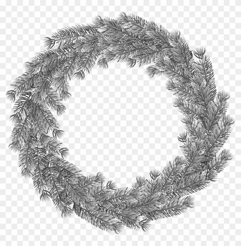 View Full Size - Gold Christmas Wreath Clipart