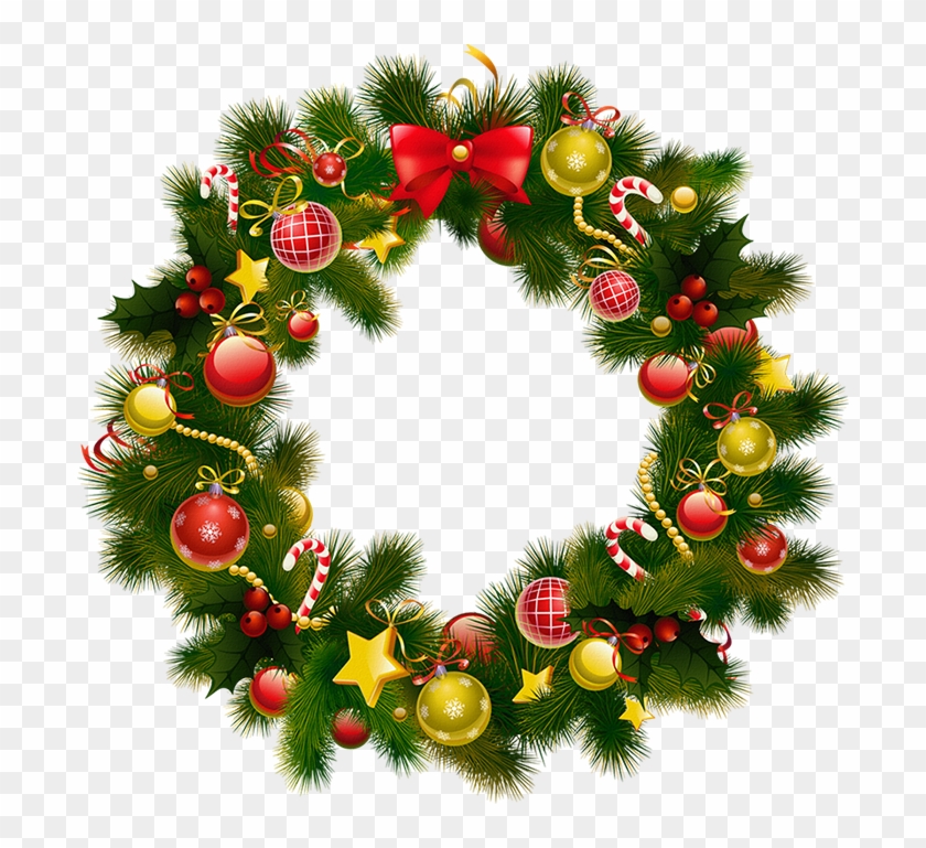 Christmas Wreath Png Image - Animated Christmas Wreath Gif Clipart #3318939