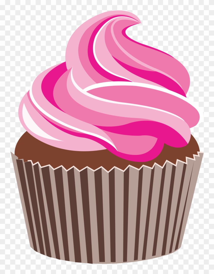 Cupcake Png Vector - Frosting Clipart Transparent Png