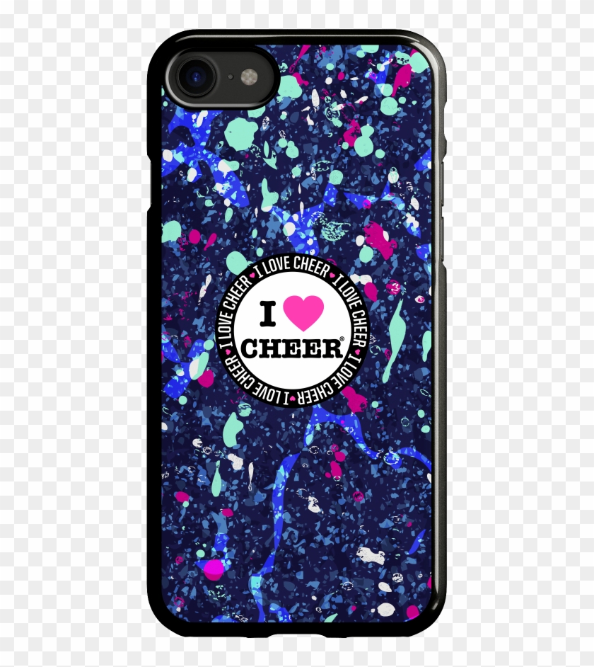Paint Splash I Love Cheer® Phone Case - Love Spreadsheets Clipart #3319715