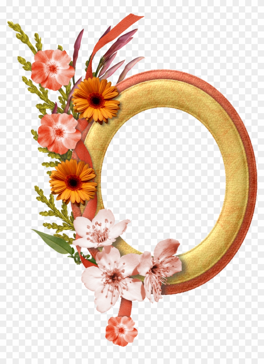 Flores En Acuarelas Marco O Bordes - Clip Art - Png Download #3319931