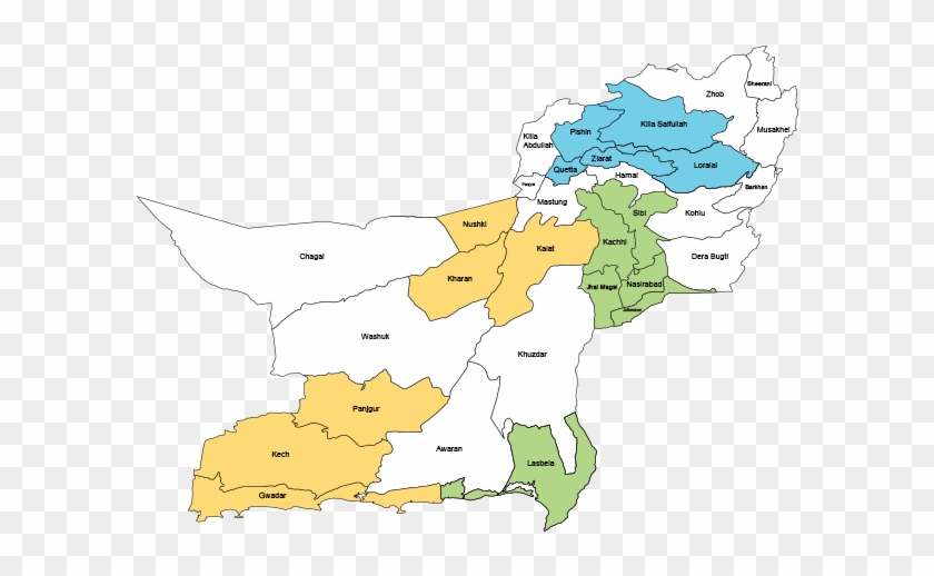 Qilla Saifullah - Balochistan Map In Pakistan Clipart