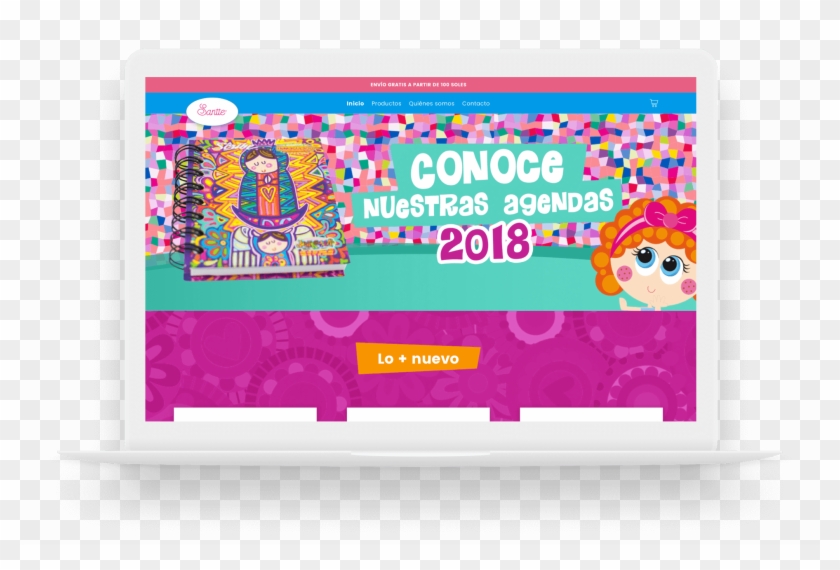 Image Of A Laptop That Shows The Site Of Santé Clipart #3320316