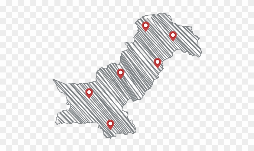 Pakistan Map Sketch 2 - Opinion Poll Pakistan Election 2018 Clipart