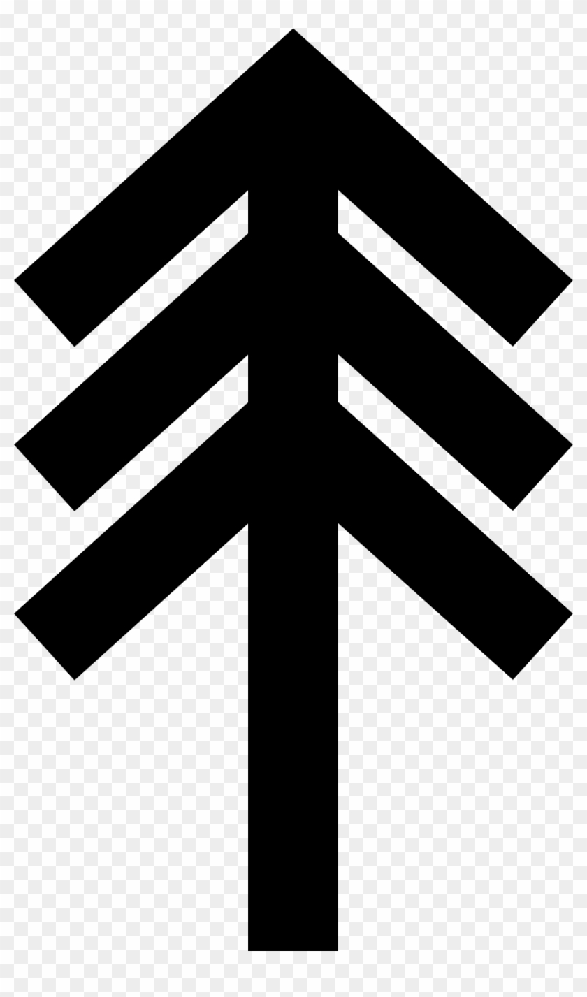 Stacked Tiwaz - Tiwaz Rune Clipart