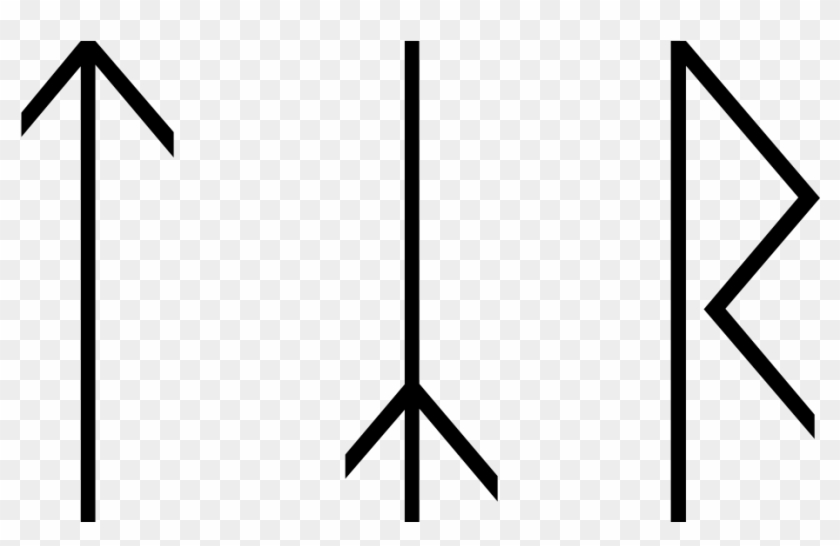 File - Tyr-runes - Svg - Norse Mythology Tyr Symbol Clipart #3321319