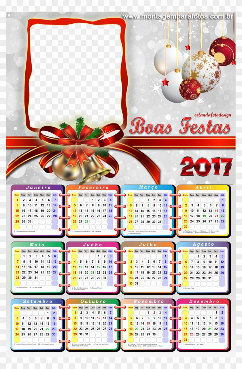 Calendã¡rio Boas Fes - Calendário Infantil 2017 Clipart