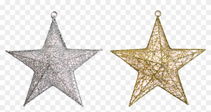 Enfeite De Pendurar Estrela Glitter 2 Sort - Five Stars Circle Clipart