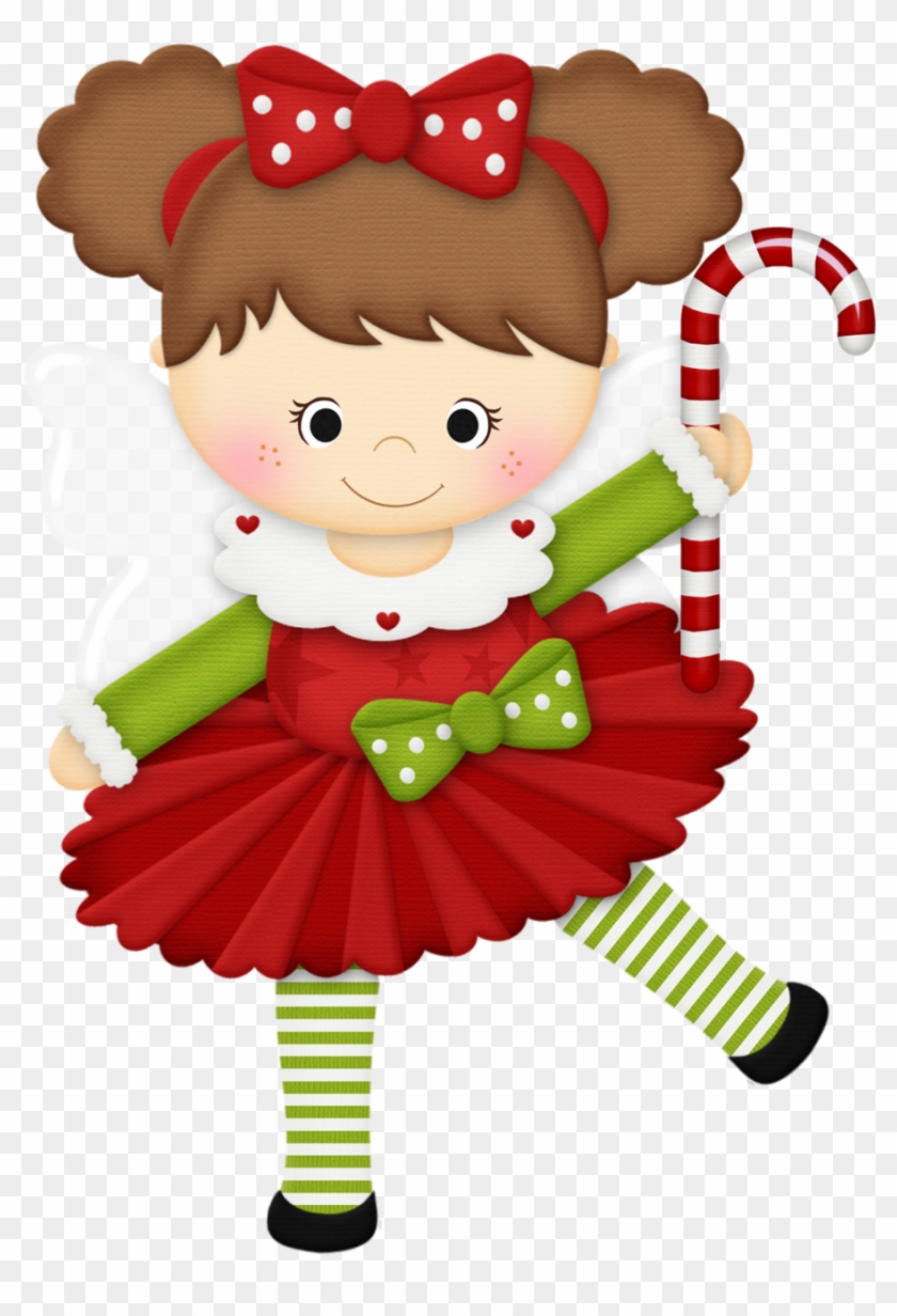 Natal E Ano Novo, Ilustrações De Natal, Festa De Natal, - Christmas Little Girl Clipart - Png Download