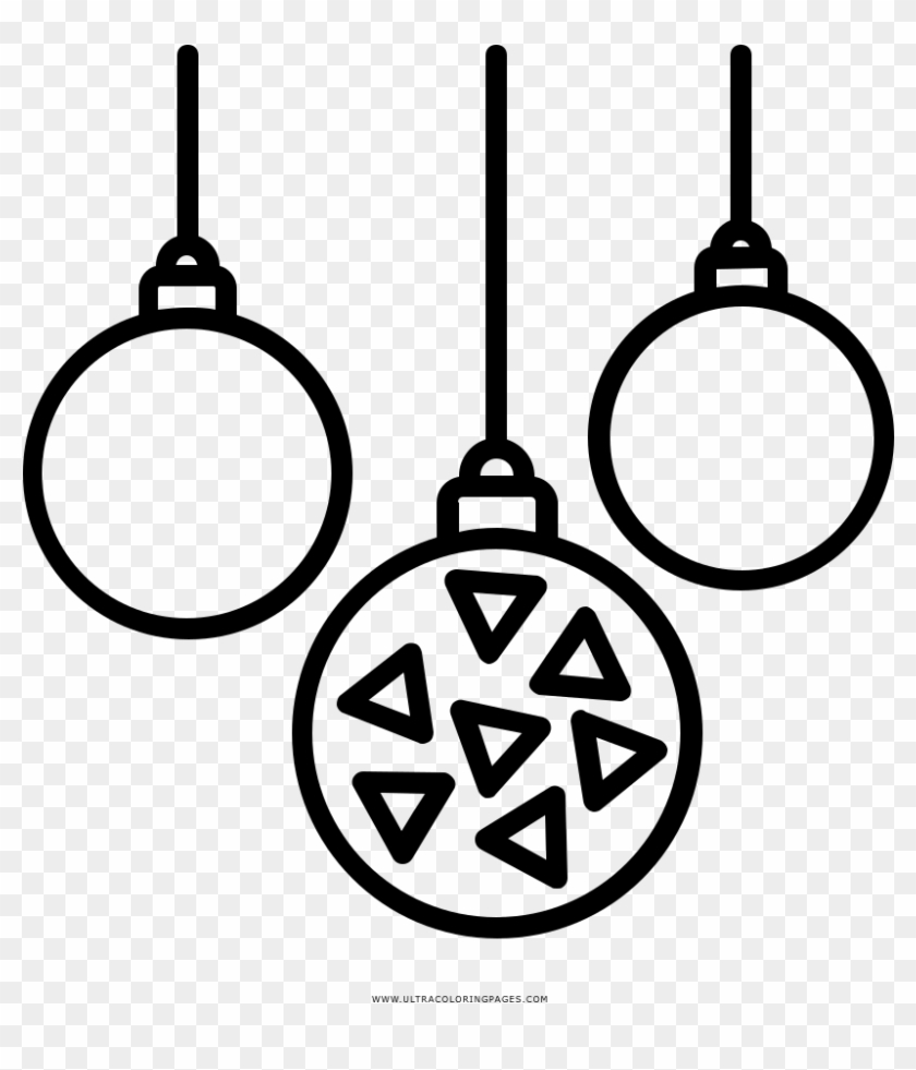 Enfeites De Natal Coloring Page - Enfeitos De Natal Desenhos Clipart