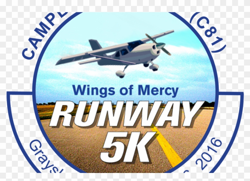The Lake County Runway 5k Starts At - Monoplane Clipart