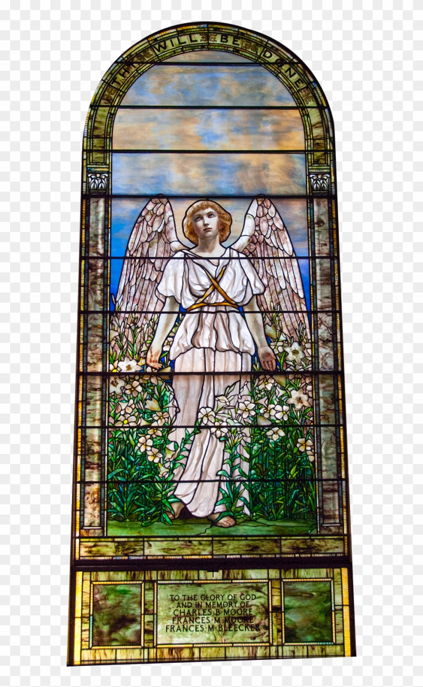 John's Episcopal Church Was The First Religious Institution - Spring Angel Stained Glass Clipart