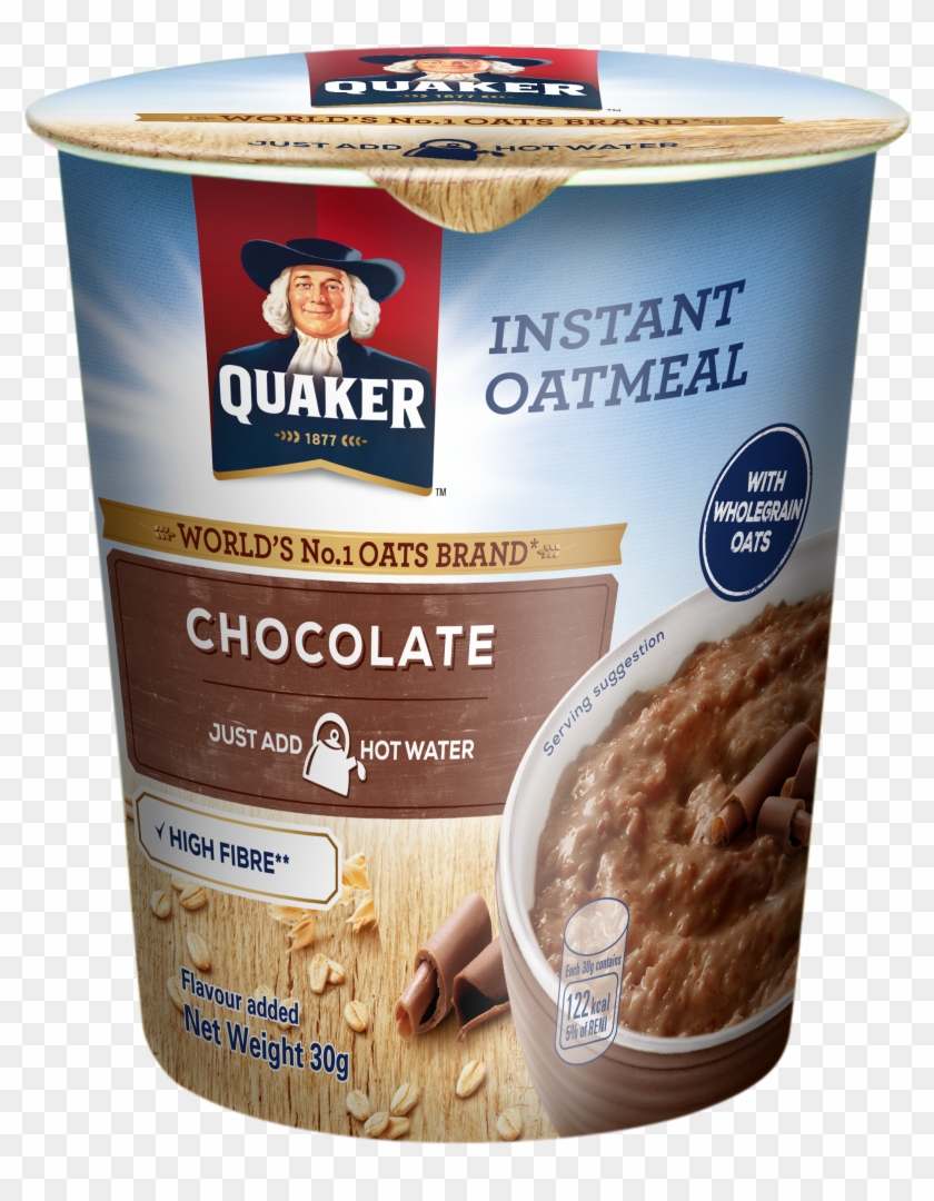 About Quaker - Quaker Instant Oatmeal Cups Chocolate Clipart #3324331