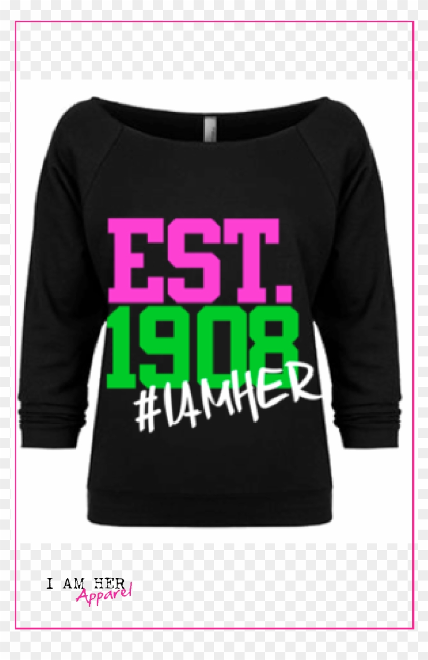 Alpha Kappa Alpha - Long-sleeved T-shirt Clipart #3324419