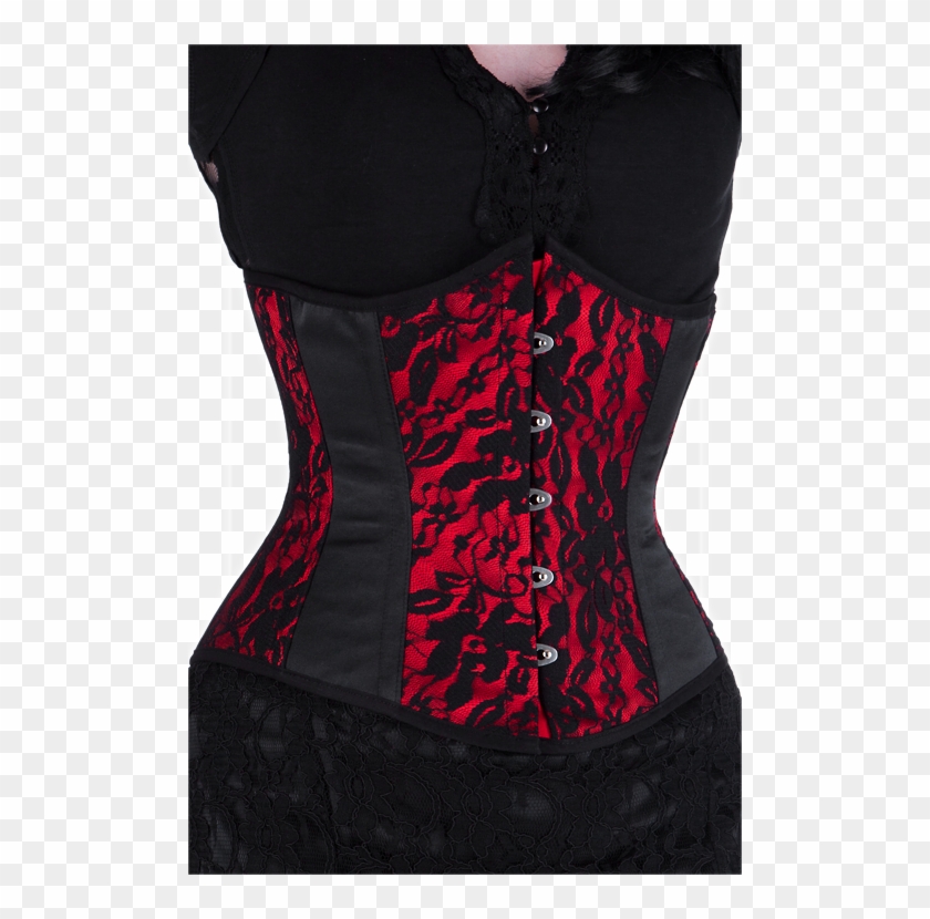 Gothic Rose Underbust Corset Underbust Corset, Lace - Corset Clipart #3324704