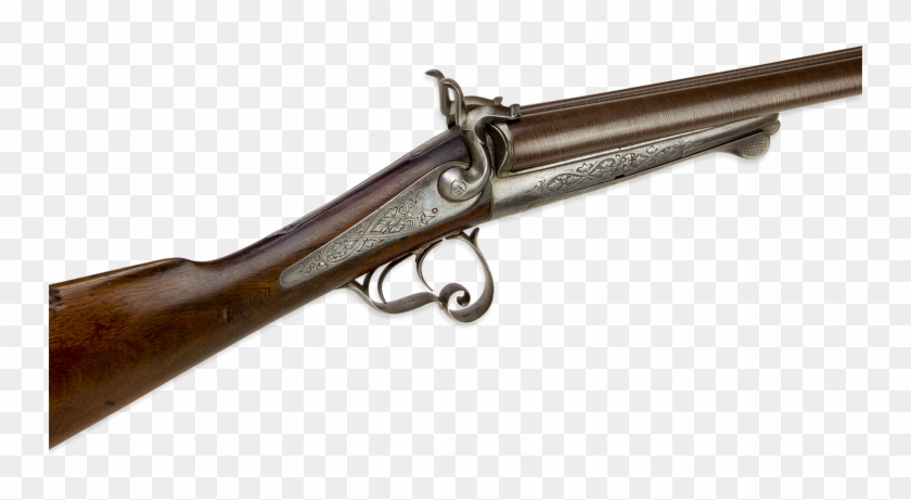 16g French Double Barrel Lefaucheux System Sporting - Old Double Barrel Gun Png Clipart #3324774