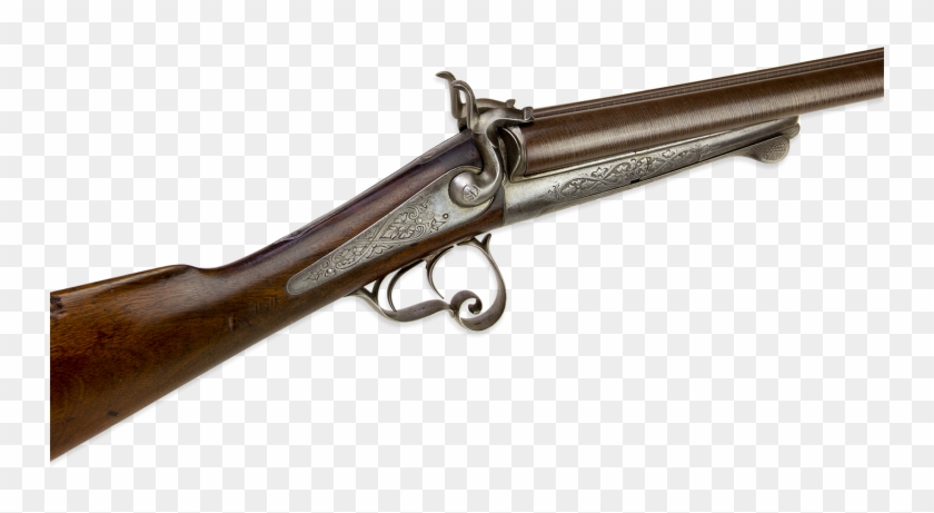 16g French Double Barrel Lefaucheux System Sporting - Old Double Barrel Gun Png Clipart