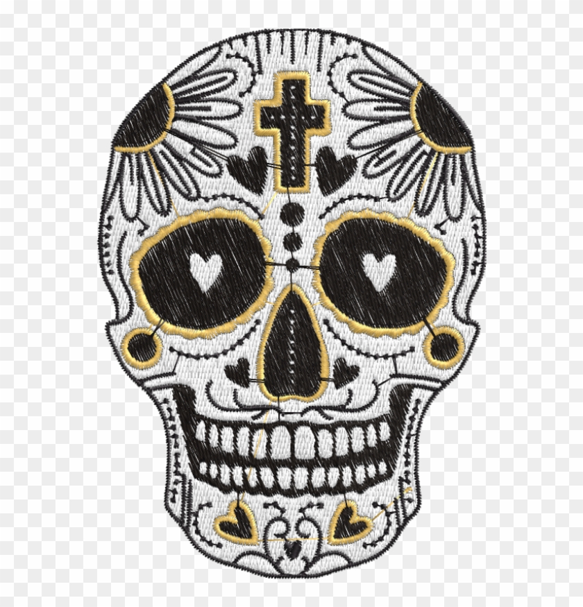 Caveira Bordada Clipart #3324945