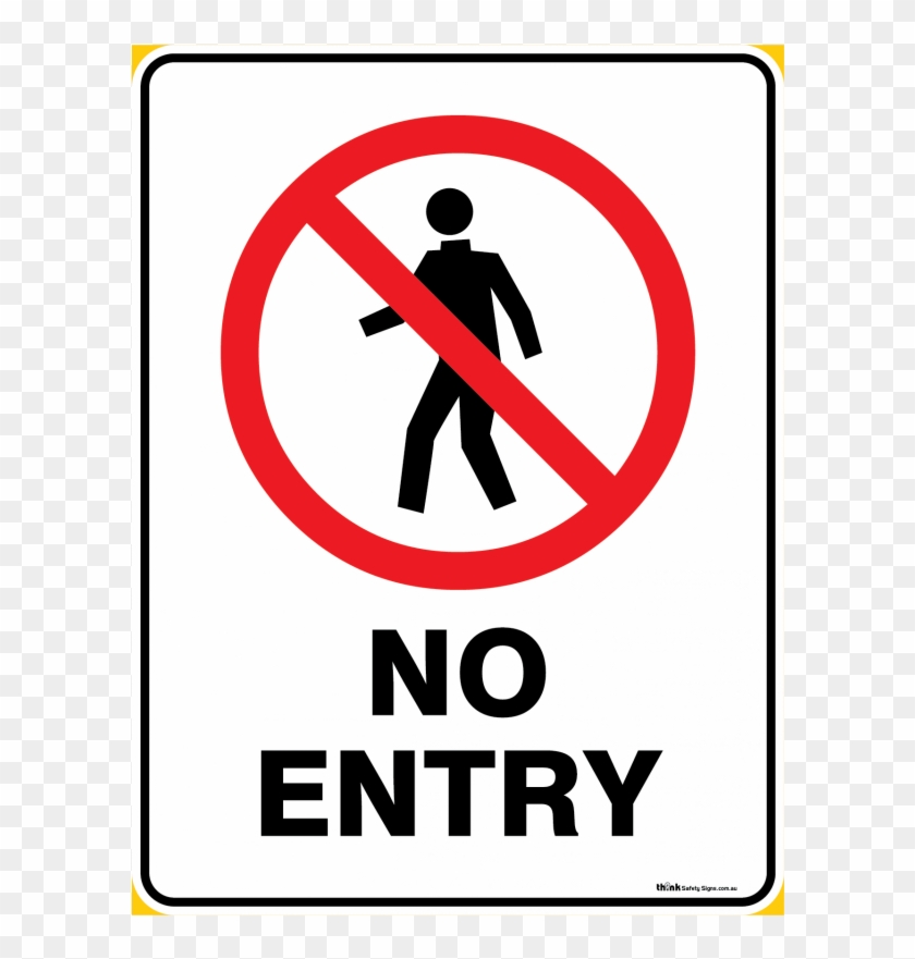 Prohibition No Entry - No Entry Authorised Personnel Only Clipart