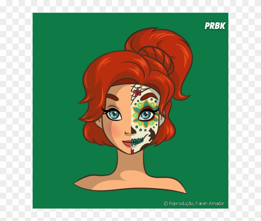 A Querida Anastasia Podia Adotar Esse Visual De Caveira - Princesas Disney Como Caveira Mexicana Clipart #3325155