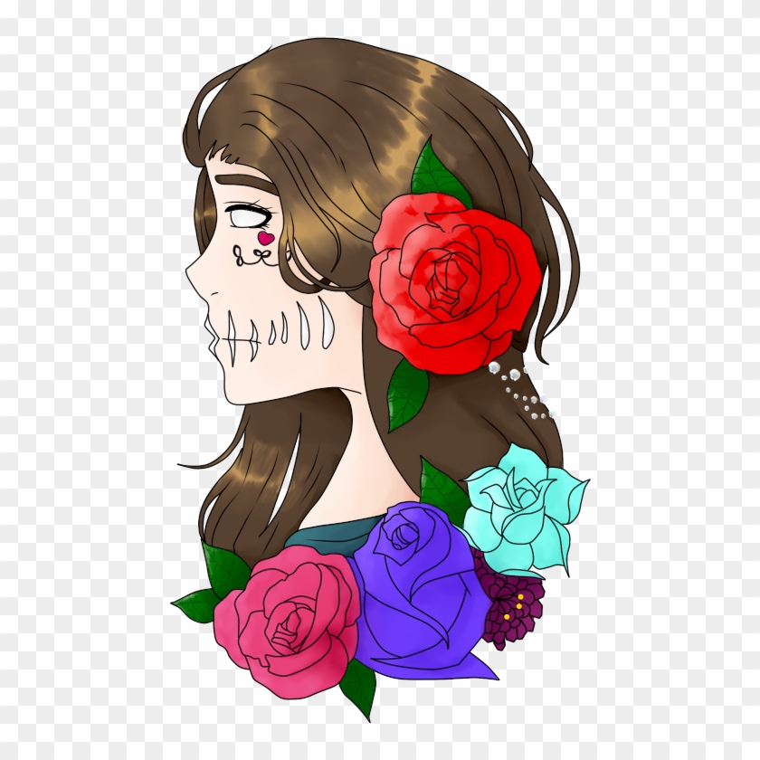 Caveira Mexicana - Garden Roses Clipart