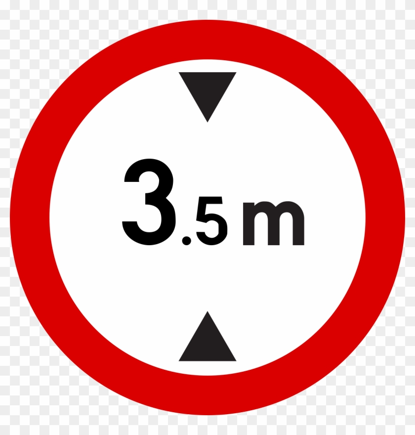 No Entry For Vehicles Exceeding - Speed Limit Sign Board Clipart