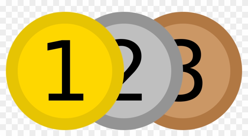 File - Medals Icon - Svg - 1 2 3 Icon Png Clipart
